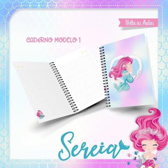 Arquivos Etiqueta Escolares Sereia 02 STUDIO/PDF