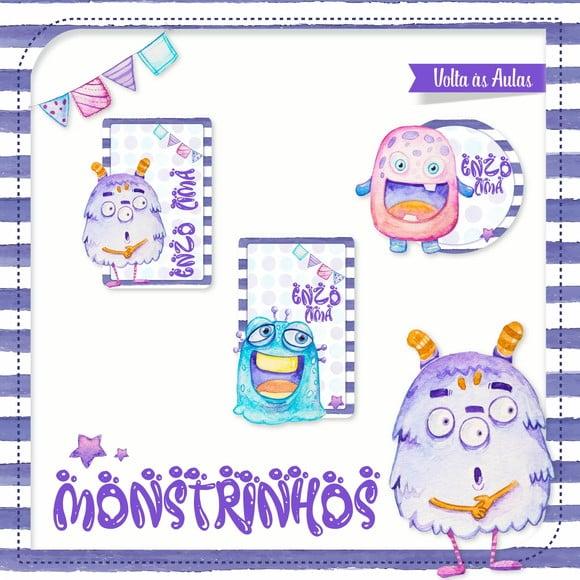 Arquivos Etiquetas Escolares Monstrinhos 2021 PDF