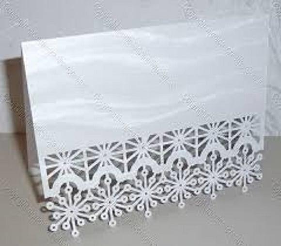 Cartões Com Bordas Rendadas Silhouette
