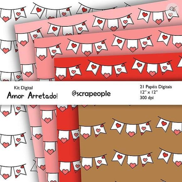 Kit Digital Festa Junina Scrapbook Arquivo Png