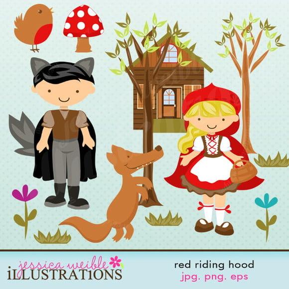 Kit Digital Scrapbook Chapeuzinho Vermelho