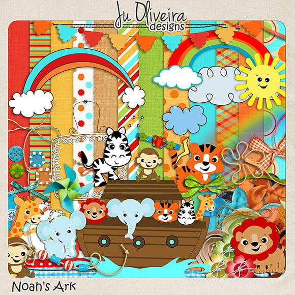 Kit Scrapbook A Arca De Noé