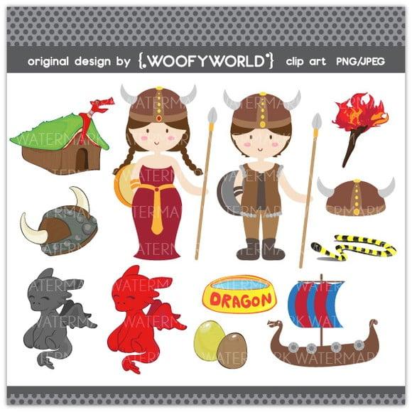 Kit Scrapbook Digital Dragões Imagens Clipart