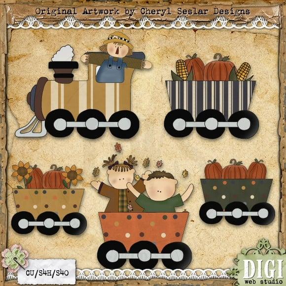 Scrapbook Digital Espantalho - Kit Digital Com 81 Imagens