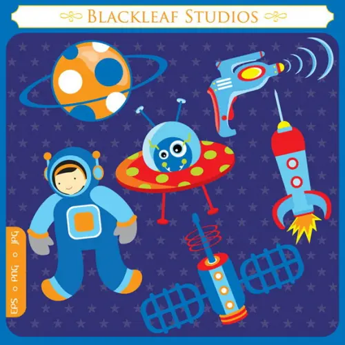 15 Kit Scrapbook Astronauta Papel Digital 387 Imagens