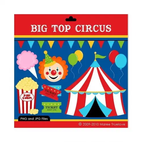 28 Kits Digital Scrapbook Circo