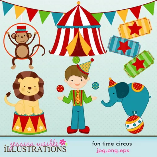28 Kits Digital Scrapbook Circo