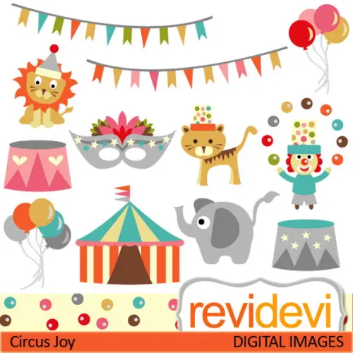 28 Kits Digital Scrapbook Circo