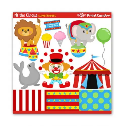 28 Kits Digital Scrapbook Circo