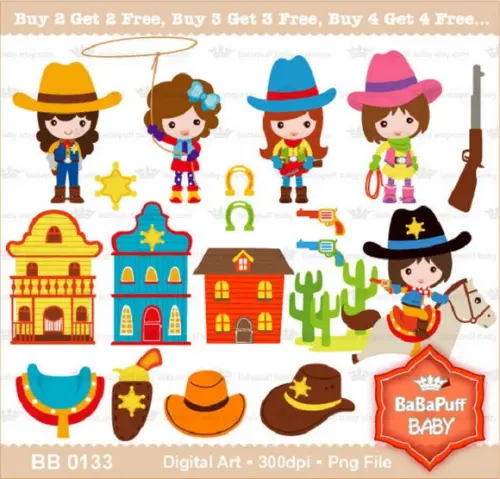 30 Kits Scrapbook Cawboy + De 700 Imagens Papel Digital