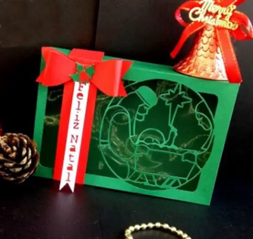 Arquivo Corte Silhouette Caixa Natal