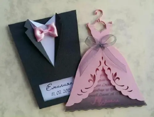 Arquivo Corte Silhouette Convite De Casamento Terno, Vestido