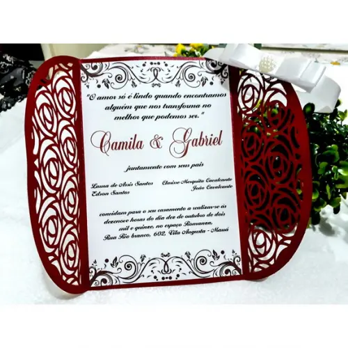Arquivo de corte Convite Casamento 08