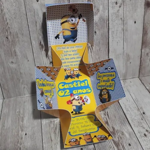 Arquivo de corte Convite Explosão Minions