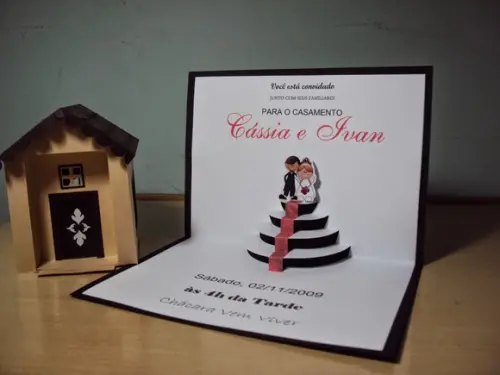 Arquivo de Corte Convite casamento tapete vermelho altar