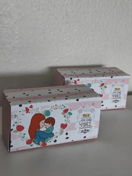 Arquivo de corte Dia das Mães caixa 2 doces Studio/PDF