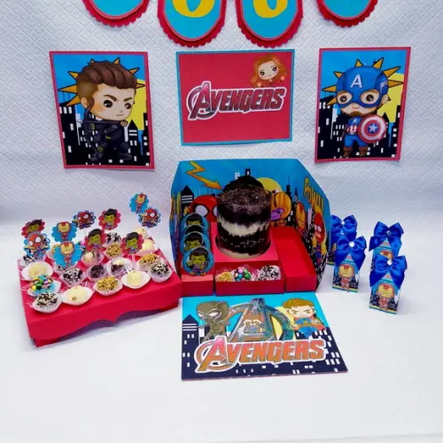 Arquivo de corte Festa na Caixa os Vingadores STUDIO E PDF