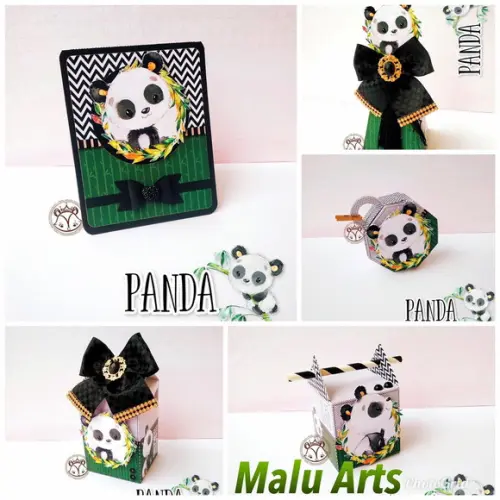 Arquivo de corte Panda menino 5