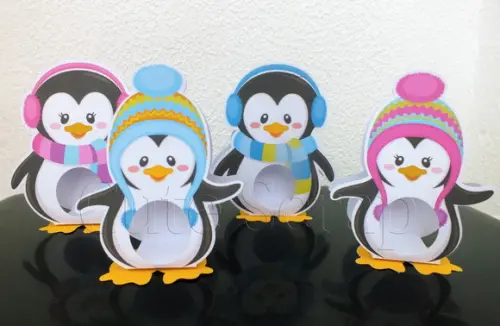 Arquivo de Corte porta bombom pinguim