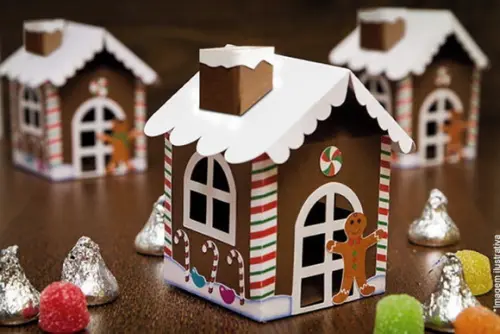 Arquivo de Corte Silhouette - Casinha de doces natal