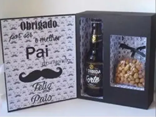 Arquivo de Corte Silhouette caixa cerveja dia dos pais