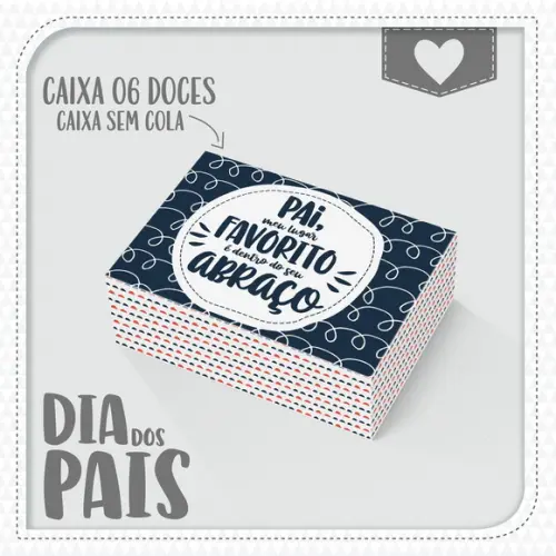 Arquivo de Corte Silhouette Caixa Feliz dia dos pais 02