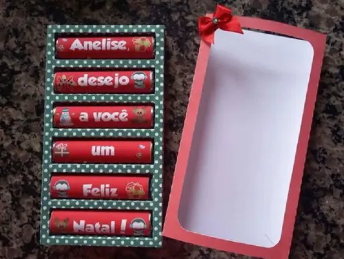 Arquivo de Corte Silhouette Caixa Natal com 6 batons