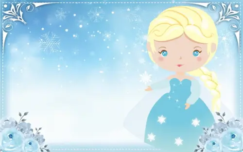 Arquivo De Corte Silhouette Etiquetas Escolares Frozen