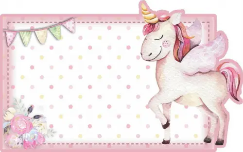 Arquivo De Corte Silhouette Etiquetas Escolares Unicornio