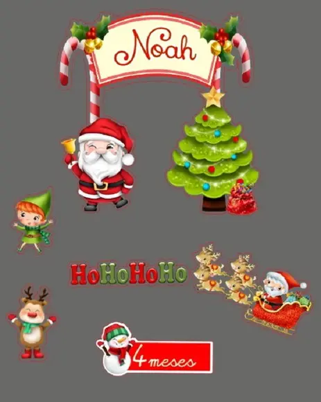 Arquivo de corte Silhouette topo de bolo NATAL Prime 03