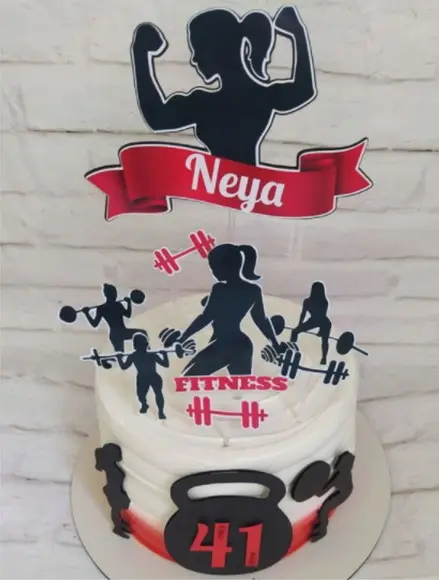 Arquivo De Corte Topo De Bolo Academia Mulher Studio 02