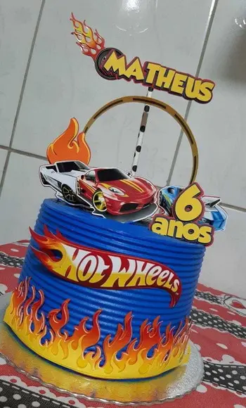 Arquivo De Corte Topo De Bolo Hot Wheels Studio 03
