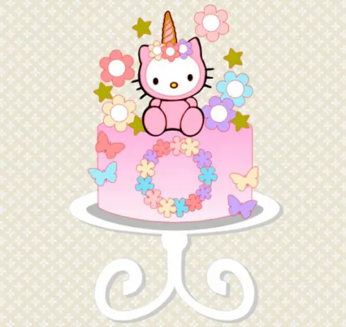 ARQUIVO DE CORTE TOPO DE BOLO HELLO KITTY