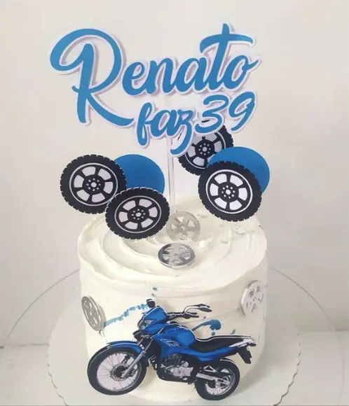 Arquivo De Corte Topo De Bolo Motos Studio 01