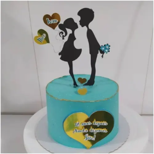 Arquivo De Corte Topo De Bolo Namorados Casal Studio 02