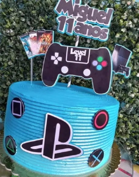 Arquivo De Corte Topo De Bolo Play Station Studio 01