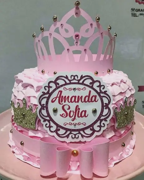 Arquivo de corte topo de bolo Princesa