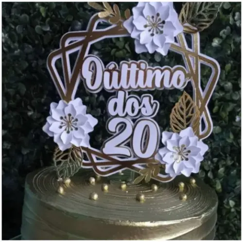 Arquivo De Corte Topo De Bolo Ultimo Dos Vinte 20 Studio 01
