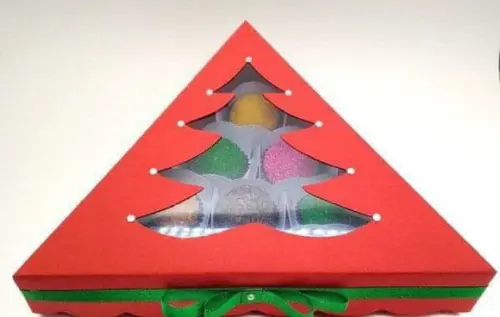 Arquivo Silhouette caixa pirâmide Natal
