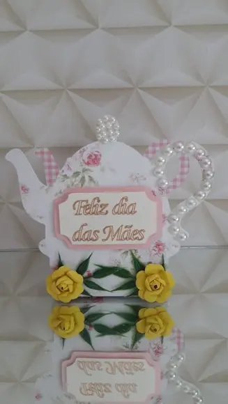 Arquivo Silhouette dia das mães porta chá