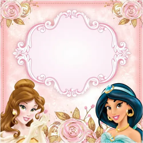 Arquivo Silhouette Etiquetas Escolares Princesas Disney