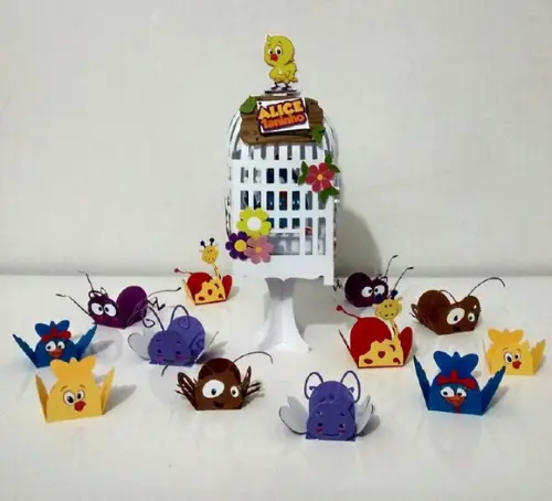 Arquivo Silhouette Forminhas galinha Pintadinha