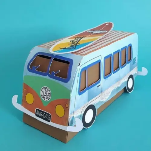 Arquivo Silhouette Kombi Surf