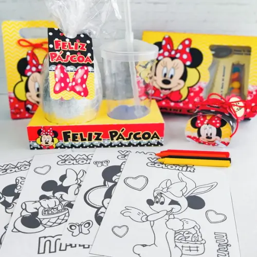 Arquivo Silhouette pascoa da Minnie