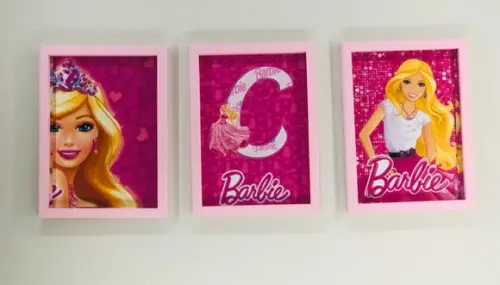 Arquivo Silhouette quadro Barbie Studio/PDF
