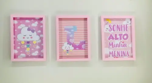 Arquivo Silhouette quadro Chuva de Amor Menina Studio/PDF