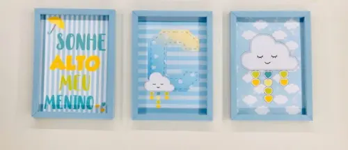 Arquivo Silhouette quadro Chuva de Amor Menino Studio/PDF