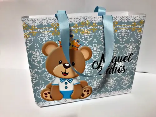 Arquivo Silhouette Sacolinha personalizada Ursinho Principe