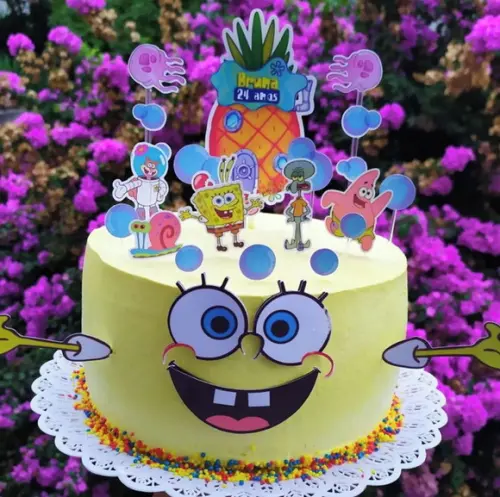 Arquivo Silhouette Topo De Bolo Bob Esponja Studio 02