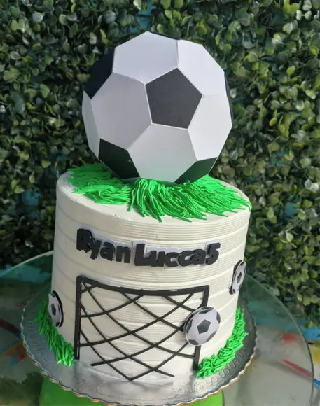Arquivo Silhouette Topo De Bolo Bola De Futebol Studio